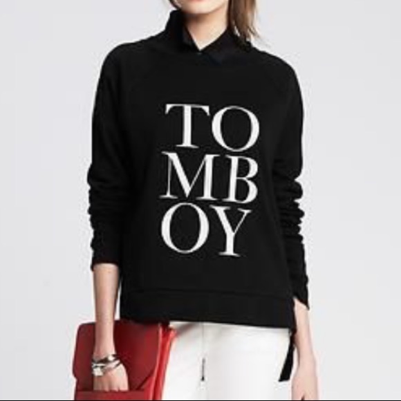 Banana Republic Tops - Banana republic tomboy logo sweater